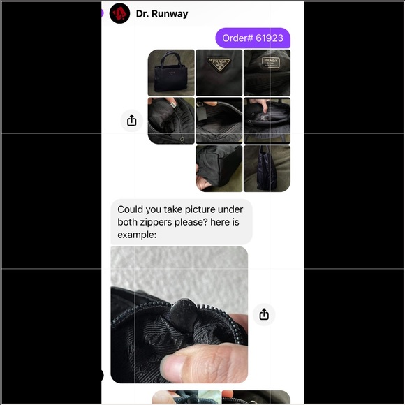 “SOLD”100% Authentic PRADA tote bag🖤🖤🖤 - Picture 13 of 15